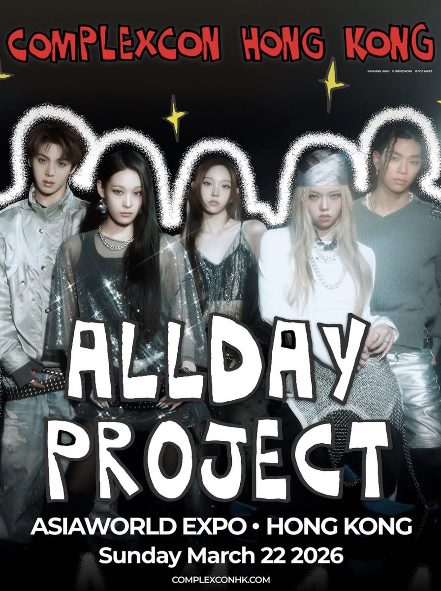 aboutadp's tweet photo. ALLDAY PROJECT will perform at Complex Live during ComplexCon Hong Kong on March 22 https://t.co/UPTyhIlQWg