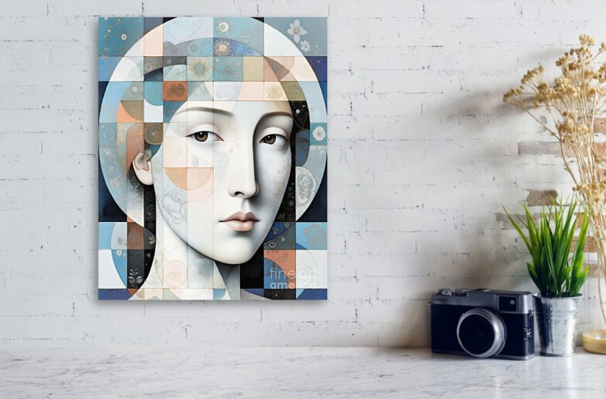 Introducing Geometric Serenity Portrait.  A tranquil blend of pastel geometry and floral softness — perfect for peaceful interiors and mindful spaces. Available in different sizes and media — you can find it here: is.gd/lDIzFy 

#MindfulArt #SereneSpaces