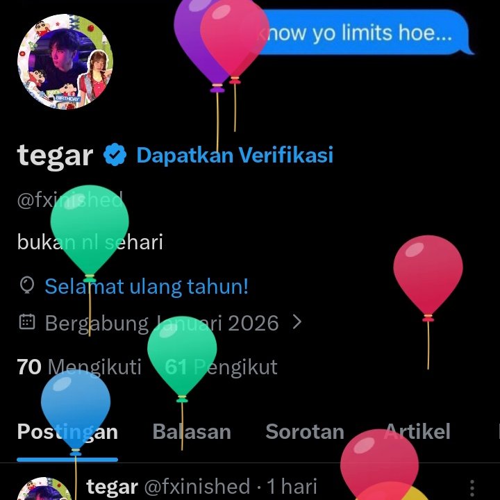 fxinished's tweet image. Lah hbd ya akun