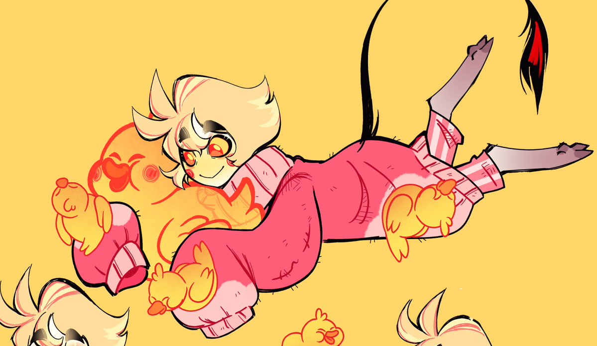 earendel144's tweet image. Baby Luci is such an adorable sweet little pie, I love him so much 💖💛🐣🐤
#LuciferMorningstar #HazbinHotelLucifer