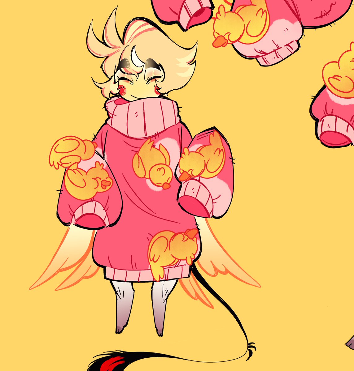 earendel144's tweet image. Baby Luci is such an adorable sweet little pie, I love him so much 💖💛🐣🐤
#LuciferMorningstar #HazbinHotelLucifer