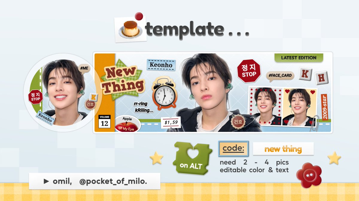 pocket_of_milo's tweet image. 𓍼 ⋆.🍮🍀 𖦹   help RT — tysm. ❤︎

alooo temen-timun... template layout &amp;lt; NEW THING &amp;gt; bisa dijemput mulai jam 19.00 hari ini ⭐ jangan lupa cek ALT &amp;amp; REPLY untuk detailnya oke? 🤍

#zonauang