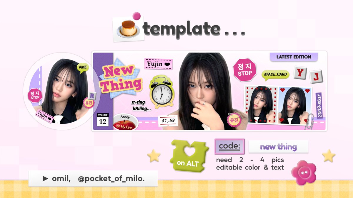 pocket_of_milo's tweet image. 𓍼 ⋆.🍮🍀 𖦹   help RT — tysm. ❤︎

alooo temen-timun... template layout &amp;lt; NEW THING &amp;gt; bisa dijemput mulai jam 19.00 hari ini ⭐ jangan lupa cek ALT &amp;amp; REPLY untuk detailnya oke? 🤍

#zonauang