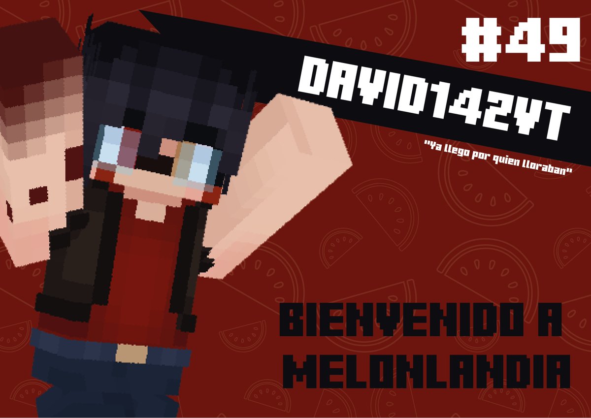 EventsMelon's tweet image. Numquam desiste et desiderium quod maxime desideras invenies.

¡Le damos la bienvenida al cuadragésimo noveno participante de MelonLandia!

#49 @David142vt ⚔️