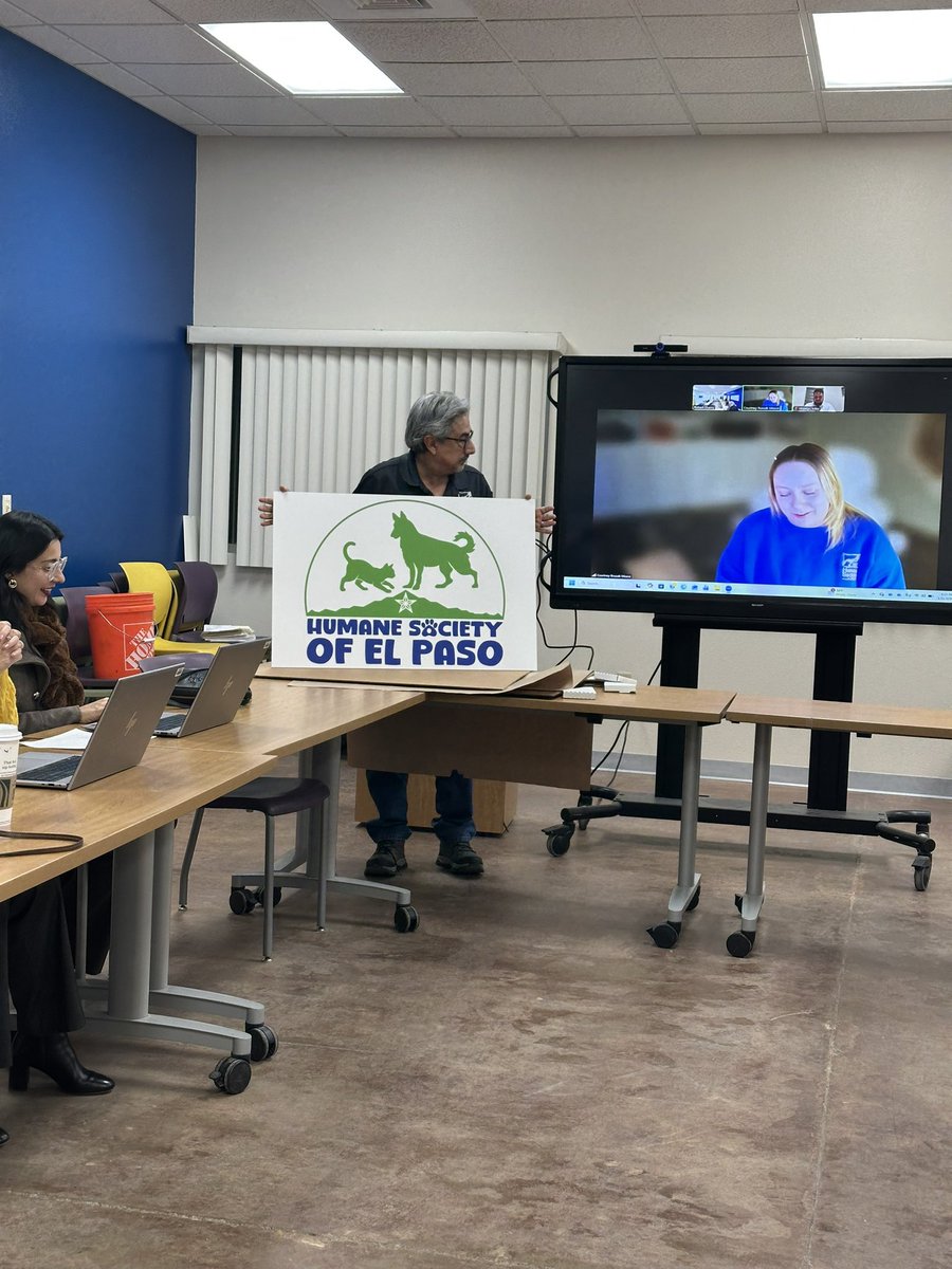 I love our new intake of officer leadership <a href="/humanesocietyep/">Humane Society of El Paso</a> for 2026 with leadership from our new Board President Christine Alarcón, VP Meghan Darnell, Treasurer Gio Botello &amp; board secretary Brend. 
We finished 2025 with a 25% increase in adoptions from 2024. Great people.