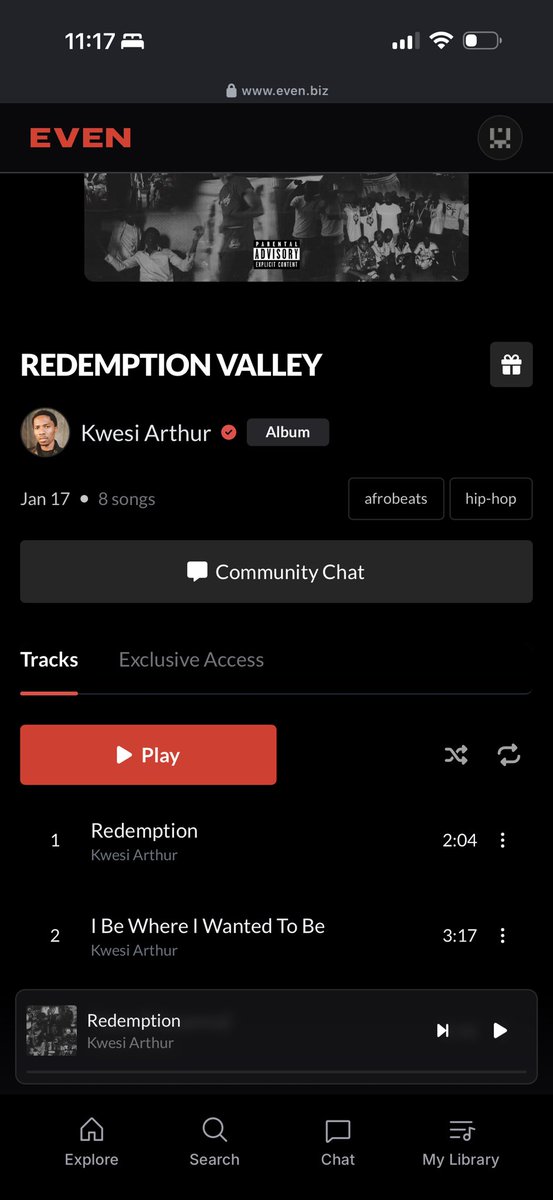 Peeweebidi's tweet photo. Support the Young King! That’s what matter now !! I copped mine! @KWESIARTHUR_  #RedemptionValleyTape #FreeKwesiArthur https://t.co/EAmwUAWQB9