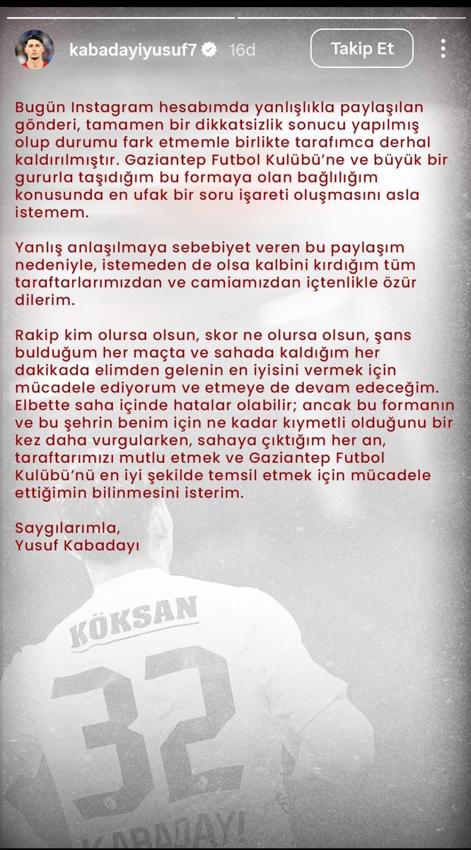 reelfener's tweet photo. gs maçında 1 puan hediye eden Yusuf Kabadayı (gs fanatiği ) Atletico maçından sonra maç gönderisine RT atıyor.

Sonra durumu fark edip siliyor ve özür yazısı yayınlıyor. 

Biz zaten biliyorduk durumu ama iyice emin olduk teşekkürler Yusuf ..

Maç satan nelerini satar… https://t.co/jFuo5hUGEO