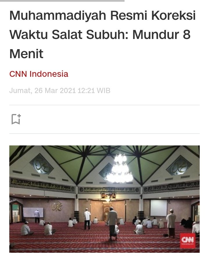 ‼️MENOLAK LUPA‼️

Tahun 2021, PP <a href="/muhammadiyah/">Muhammadiyah</a> 
Mengeluarkan Keputusan, Nomor 734/kep/i.0/b/2021 tentang Tanfidz Keputusan Musyawarah Nasional XXXI Tarjih Muhammadiyah.

peristiwa yang cukup bikin kaget, masyarakat. Setelah cek VAR, <a href="/muhammadiyah/">Muhammadiyah</a> resmi menggeser waktu adzan