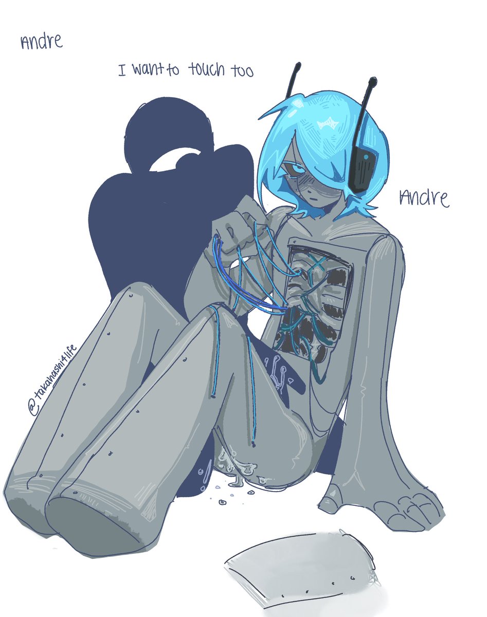 takahashi4life's tweet image. I drew Andre and assimilation 🥹🥹🥹 +wireplay and marriage Speedrun doodle #a1p1 #assimilation or something