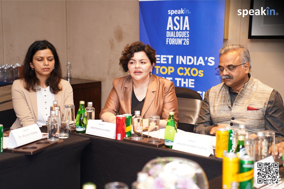SpeakIn_Global's tweet photo. SPEAKIN ASIA DIALOGUES FORUM ’26 | BANGALORE

SpeakIn brought the Asia Dialogues Forum ’26 to Bangalore at Conrad Bangalore on January 21, 2026, where the conversation turned firmly toward the future-grounded in reality.

#AsiaDialoguesForum #Bangalore #Leadership #SpeakIn https://t.co/EBBrk2lSMI