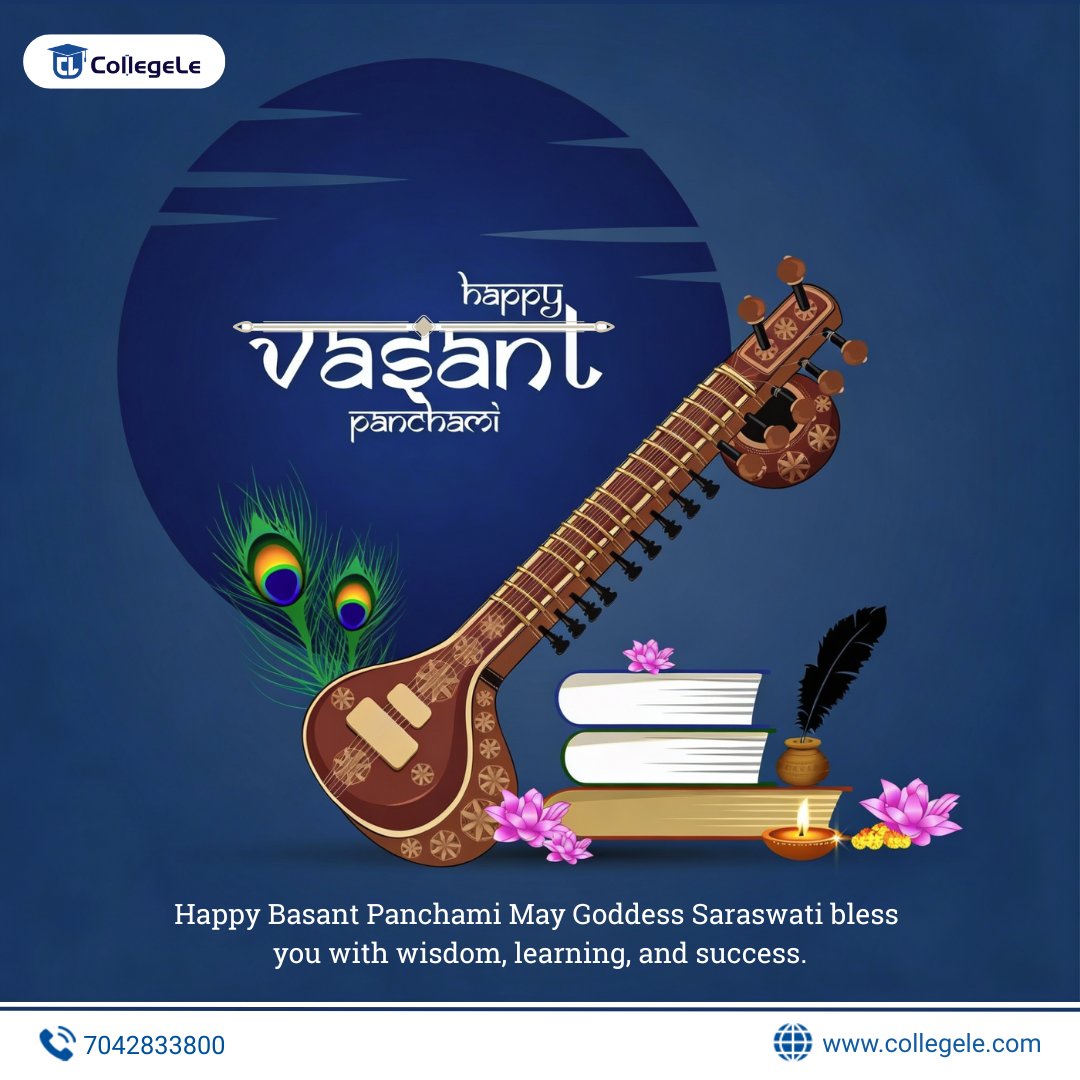 College_Le_'s tweet photo. 🌼 Welcoming spring with hope, happiness, and new beginnings. Happy Basant Panchami!
📞 Call us : +91-7042833800
🌐 https://t.co/PVCGbijktW
.
.
.
.
#BasantPanchami #FestivalOfSpring #KnowledgeAndWisdom #NewBeginnings #collegele https://t.co/cFDYJEV7yr