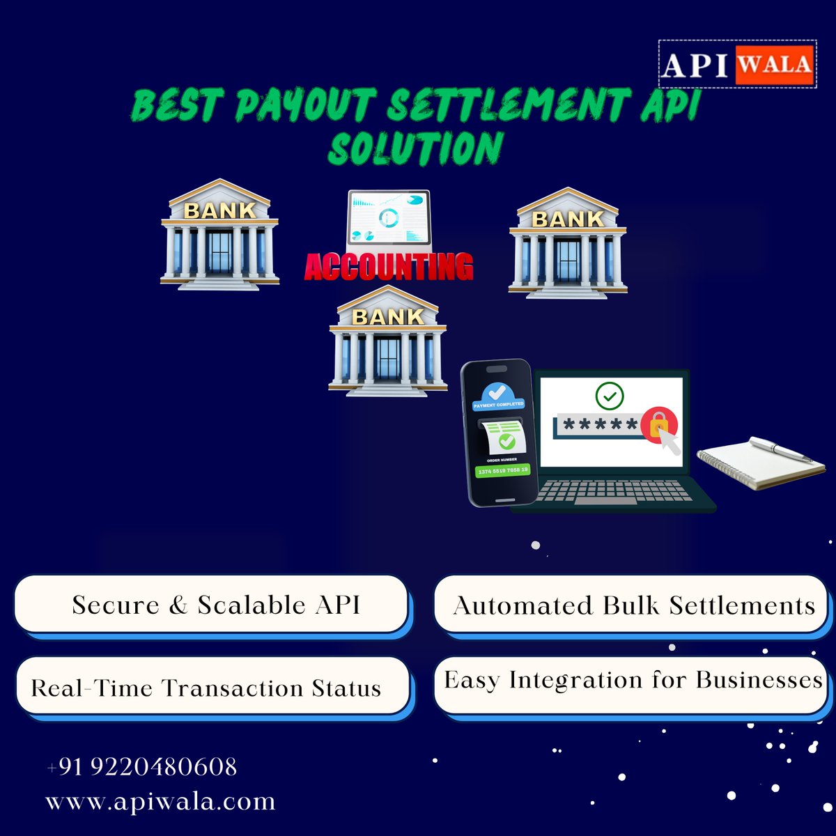 apiwala's tweet photo. 💸 Best Payout Settlement API Solution

Automate fast, secure &amp; real-time payouts with APIWala. 
📞 +91 9220480608
🌐 https://t.co/BBXFwXAnXR
#APIWala #PayoutAPI #SettlementAPI #BulkPayouts #FintechAPI #BusinessPayments #DigitalPayments https://t.co/xKcaPWqbT8