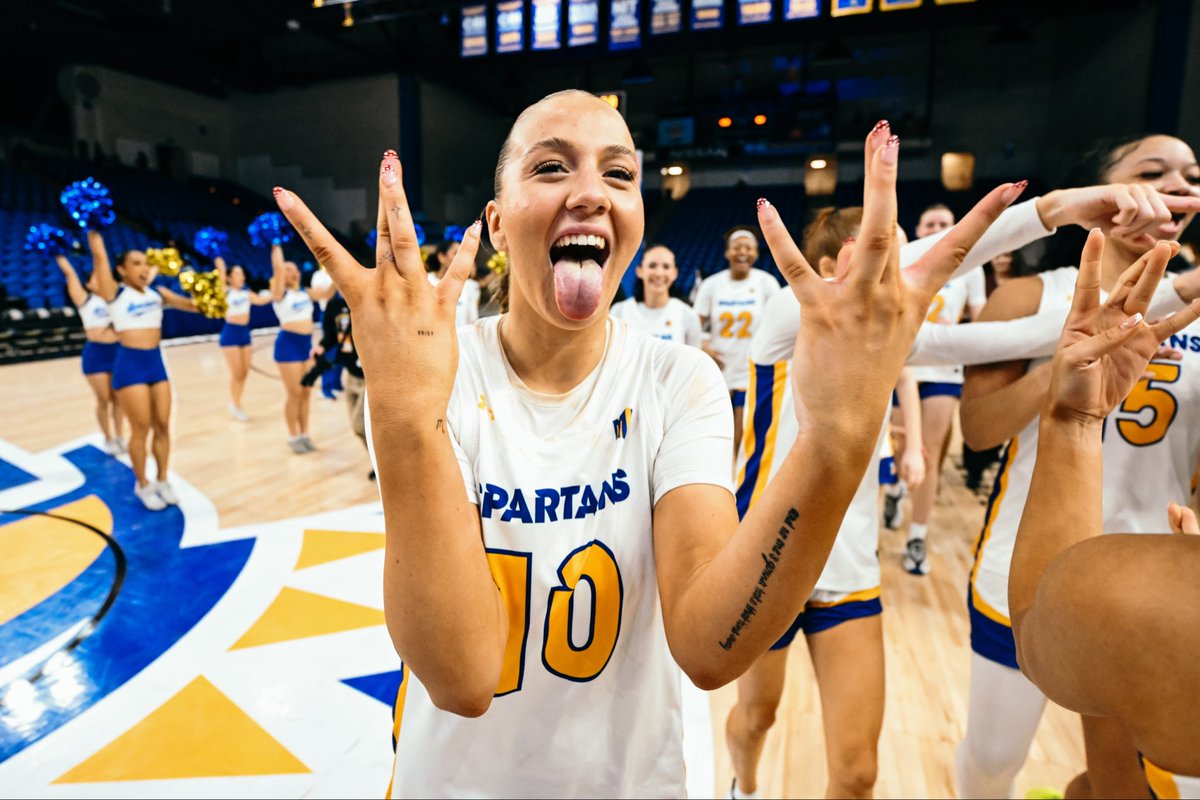 SanJoseStateWBB's tweet photo. The 𝒆𝒏𝒆𝒓𝒈𝒚 tonight. 𝑼𝒏𝒎𝒂𝒕𝒄𝒉𝒆𝒅. Thank you 𝑺𝒑𝒂𝒓𝒕𝒂𝒏 𝑵𝒂𝒕𝒊𝒐𝒏 for making the difference. 🫶 ⚔️

#AllSpartans https://t.co/l2MmWbBirO