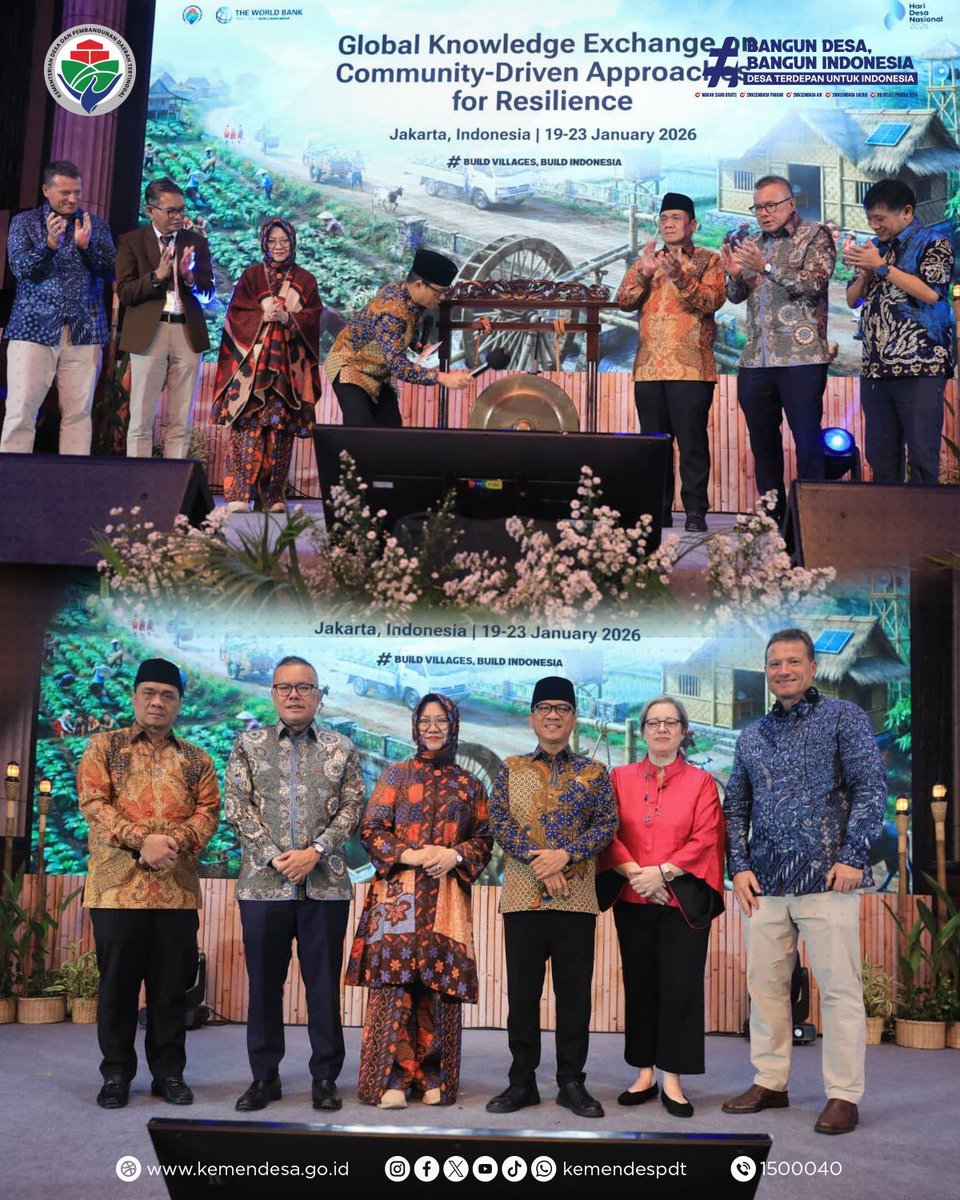 Mendes PDT Yandri Susanto mendorong kolaborasi global dalam menghadapi perubahan iklim yang berdampak serius pada desa.