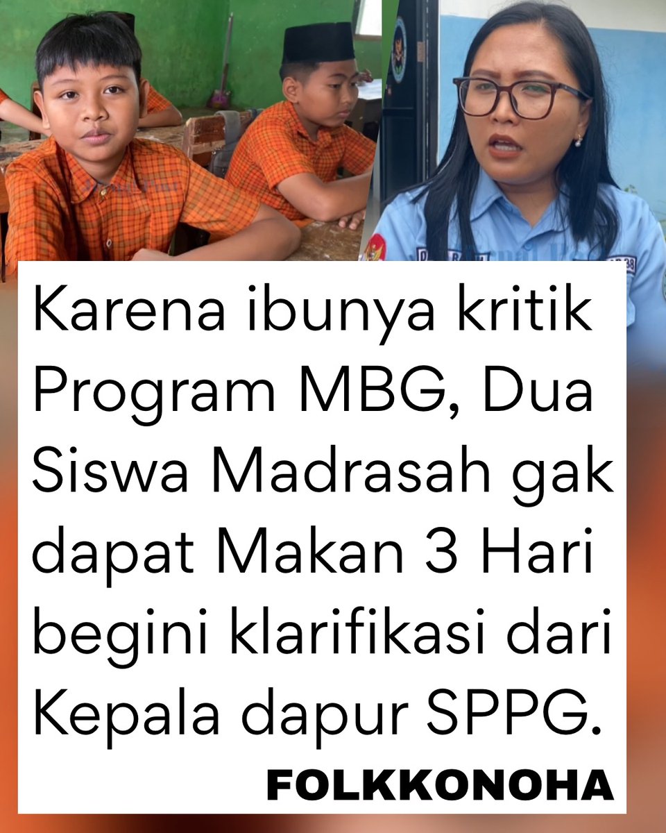 somexthread's tweet photo. Emang boleh ya pihak sppg ngasih sanksi ke siswa??🤔 https://t.co/1mh9XsqyJR