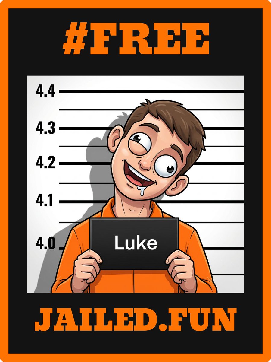 LukeBurleson's tweet photo. i got life sentence 😭💀

moving into @Jaileddotfun soon

[ drop your mugshot here👇] https://t.co/HrA8aYU5BB