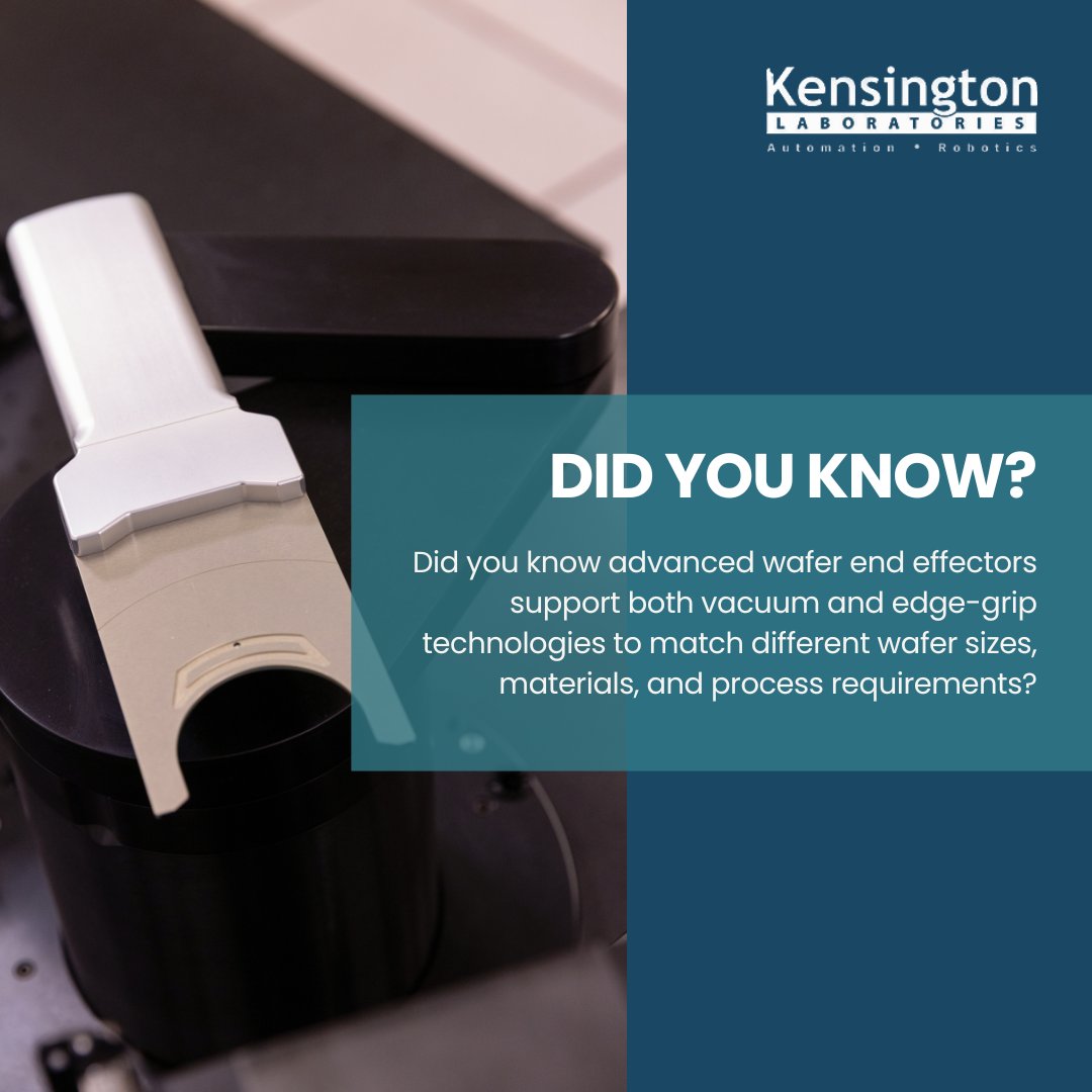 Kensington_Labs's tweet photo. π Request a Quote: https://t.co/ztKq7sqDyu
#WaferEndEffector #SemiconductorRobotics #WaferHandlingAutomation #PrecisionMotion #EFEMSystems #CleanroomEngineering #KensingtonLaboratories https://t.co/9CyyAKRMJ9