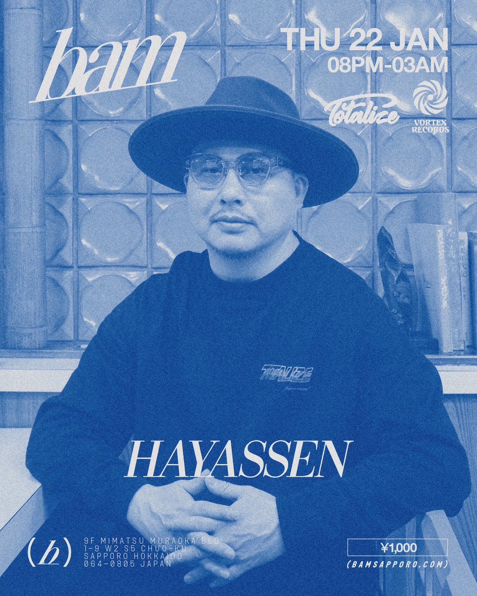 Hayassen's tweet photo. ニセコから札幌に移動して今夜はBAM SapporoにてDJ Tamaと共に選曲します！OPEN 20:00-3:00 是非〜!! https://t.co/wEnEBxi2ip