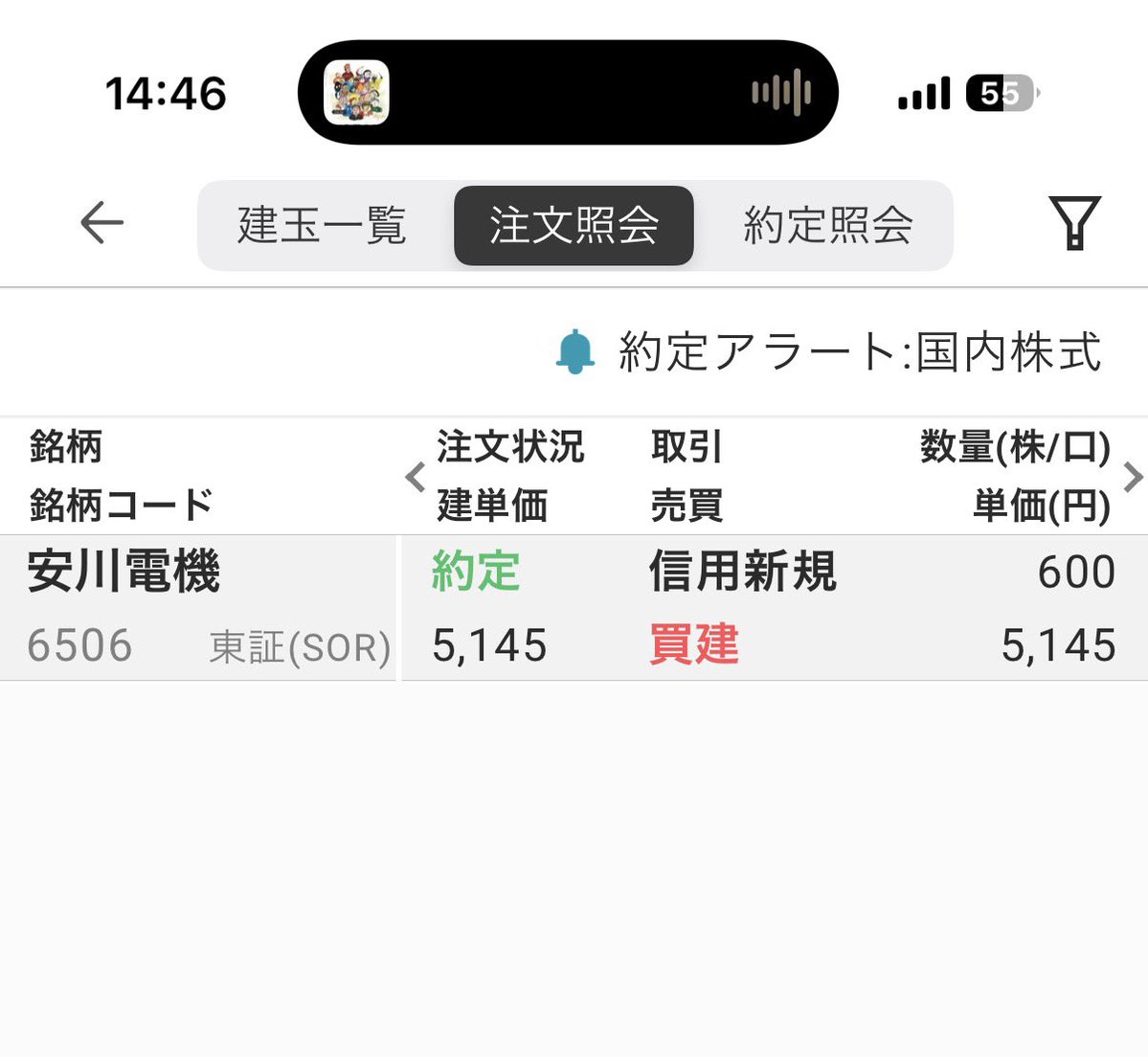 損切りラインはすぐ上昇してくるので13週線で。フィジカルAIがんば。