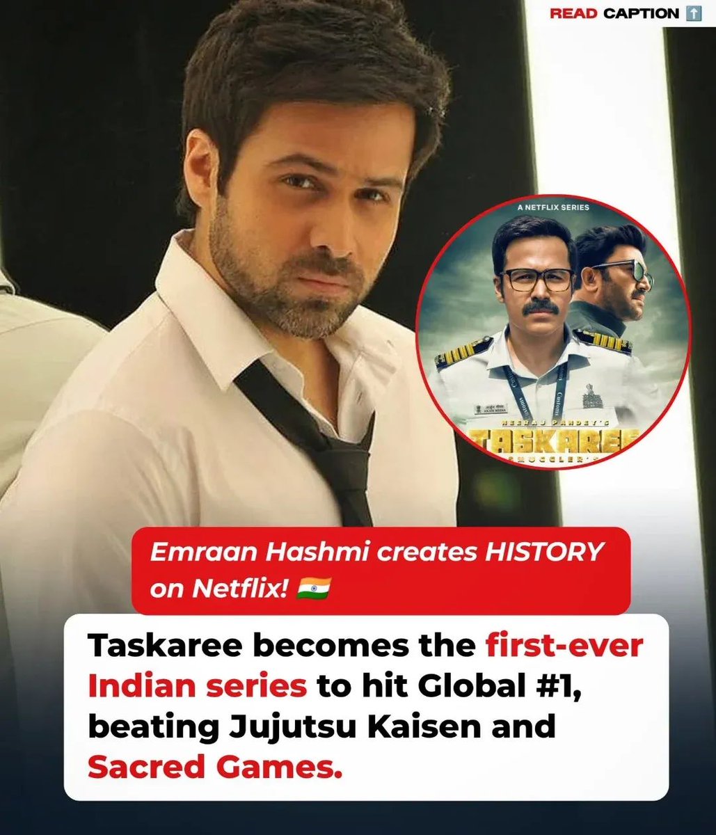 Congratulations to the serial kisser <a href="/emraanhashmi/">Emraan Hashmi</a> for creating history on Netflix 😎😘

#Netflix #Taskaree