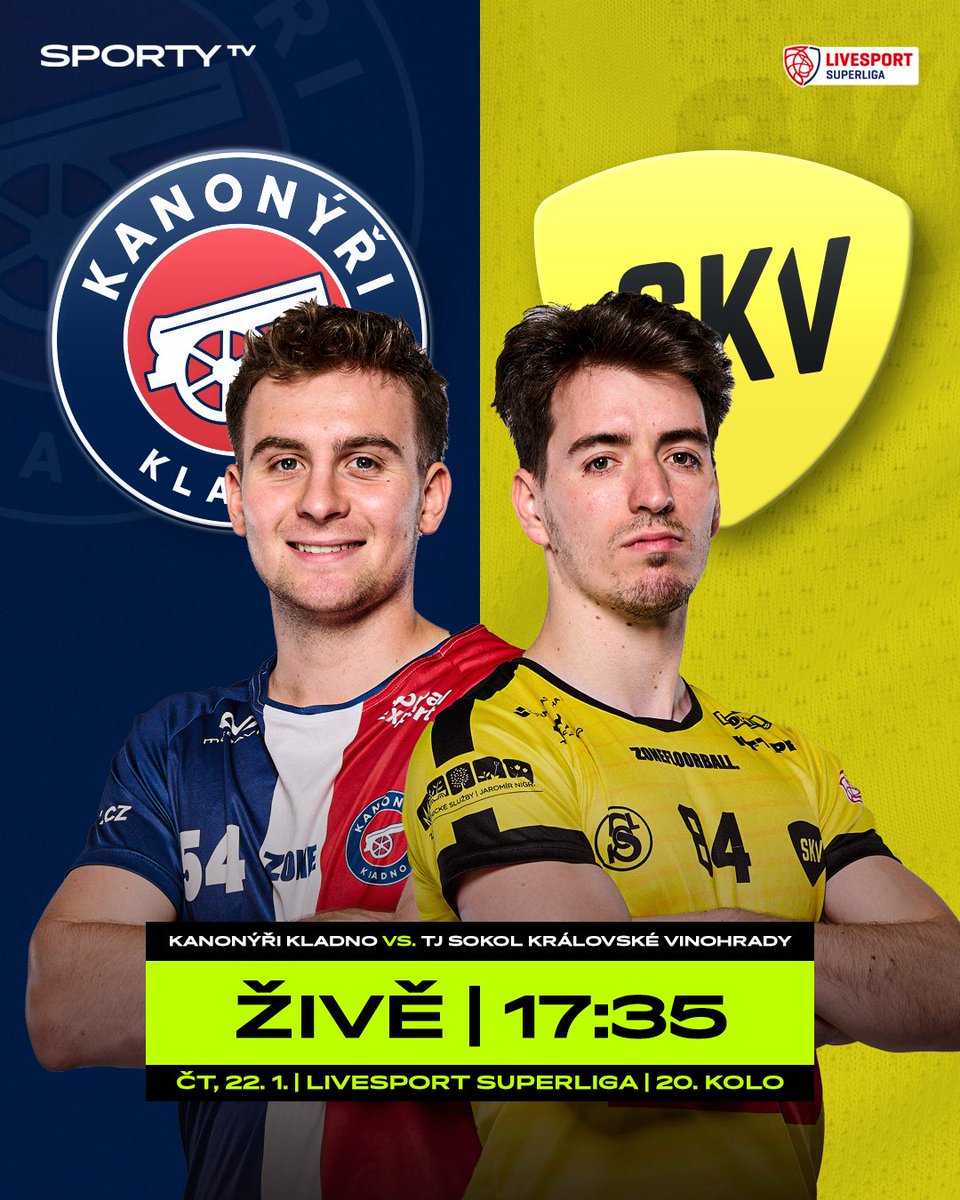 Kladno 🆚 Královské Vinohrady 

📺 Utkání 20. kola Livesport Superligy sledujte dnes od 17:35 s předzápasovým studiem na SPORTY TV. Komentují Jan Pudich a Štěpán Čuda.

#SPORTYTV