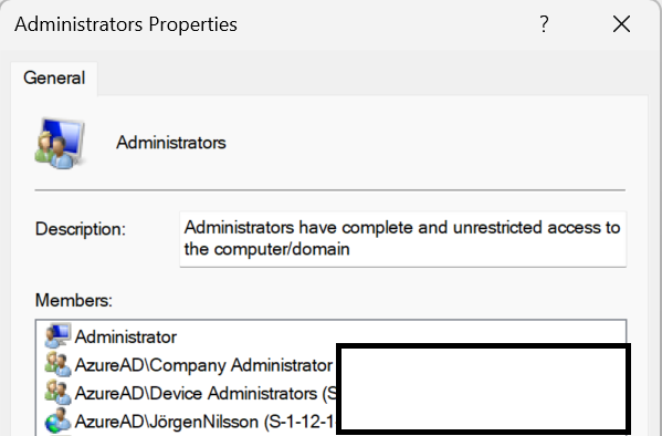ccmexec's tweet image. Translating group SID to Group name on Entra Joined devices will make admins happy. Almost forgot it was only in #Windows11 Insider build