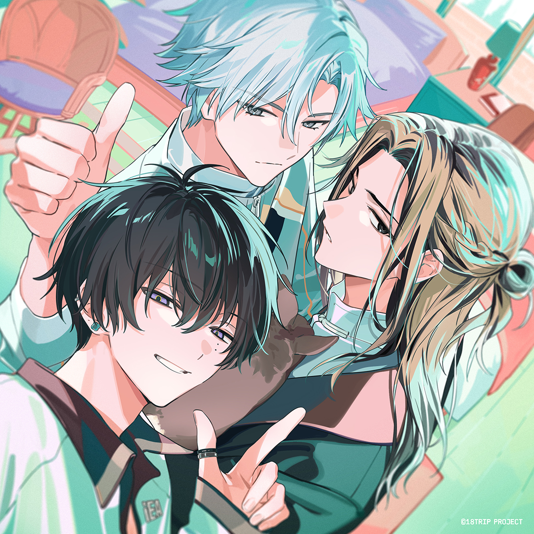 18trip_official's tweet image. 📼朝班カセットイラスト解禁 📼

5/20発売『18TRIP Cassette ♯10 ‘Funny day’ -R1ze-』に使用される #およ 先生描き下ろしイラスト解禁✨

添、雪風、礼光の日常の一瞬を切り取りました📸
カセットの製造数には限りがございます。お早めにご予約ください。

18trip.jp/news/music/233…

#エイトリ