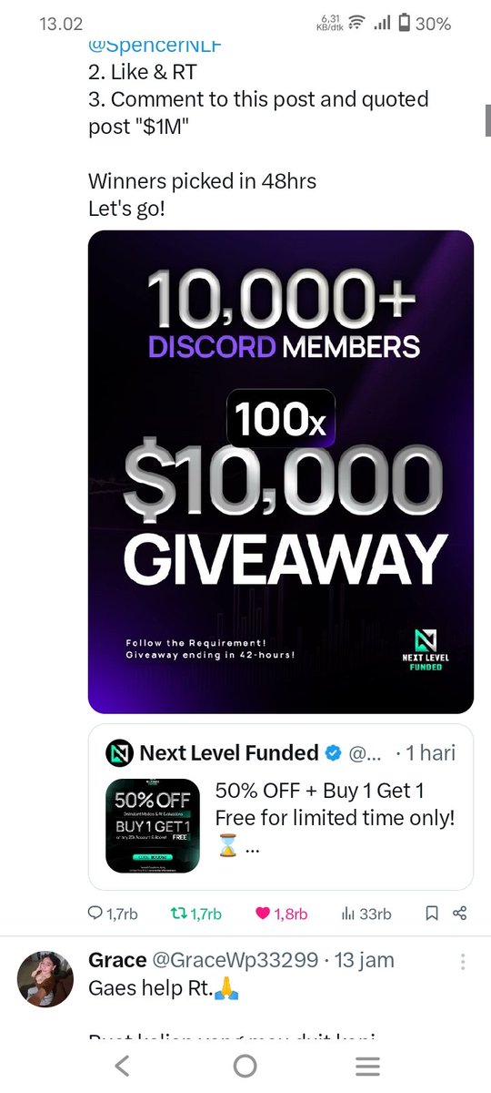 Burnctheory's tweet photo. @NextLvlFunded @SpencerNLF $1M https://t.co/1wfEV25B2I