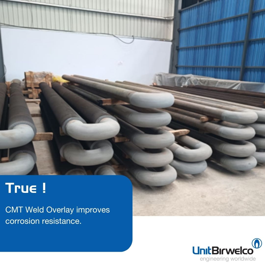 Unit_Birwelco's tweet image. True or False? CMT Weld Overlay is used by UnitBirwelco to improve the corrosion resistance of industrial components? 🤔
Think you know the answer? Drop your guess below! 👇
#UnitBirwelco #EngineeringSolutions #UKManufacturing #TrueOrFalse #PowerAndEnergy #IndustrialInnovation