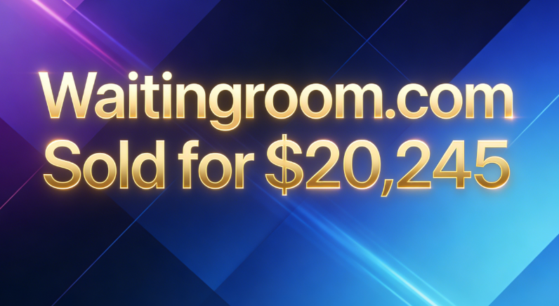Domain Sold!
💰Waitingroom .com Sold for $20,245
🛒Sold via GoDaddy Auctions 
🗓️January 21, 2026
This domain name can be used in both offline physical scenarios, such as the official websites of waiting areas in hospitals, train stations, and hotels, and can also extend to online