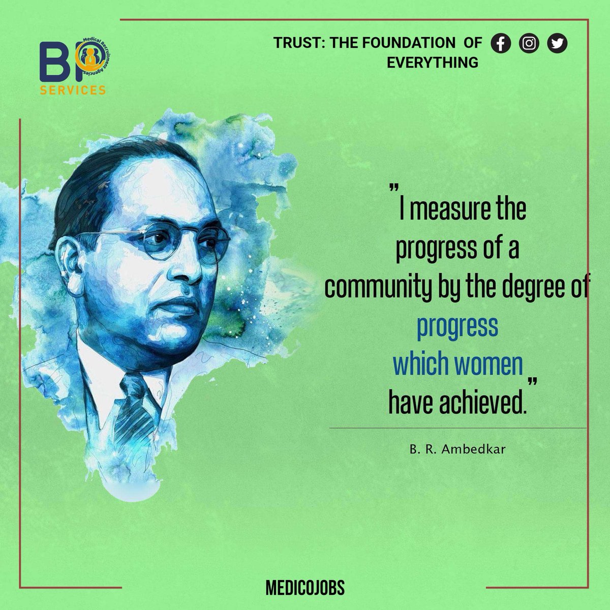 vinay_vt's tweet image. A society’s true growth is reflected in the progress of its women.
— Dr. B. R. Ambedkar
✨ Empowerment is progress.
#WomenEmpowerment #AmbedkarThoughts #TrueProgress