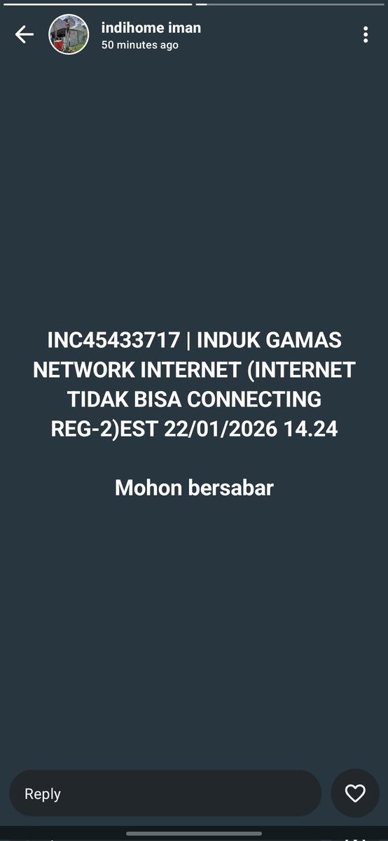 status wasap teknisi indihome 💔