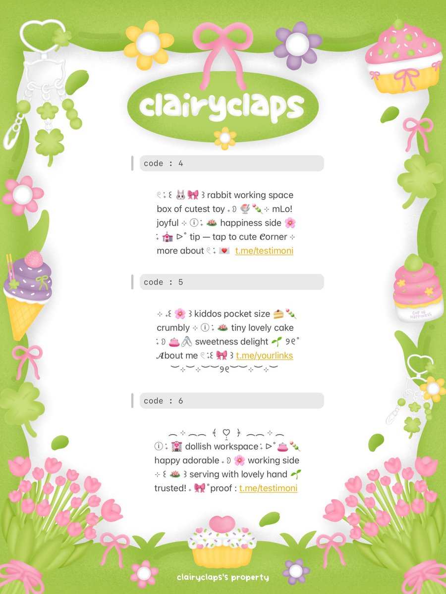 help repost? thank you! 💓

beep—beep! 🎀 ada wording pinned nih!
ready stock hanya < 5.500 > aja 🌸🍡 ⊹ 
꒰ ♡ ꒱ ˖ 💒 chit chat ke dm atau tele ya 🌱

#zonauang