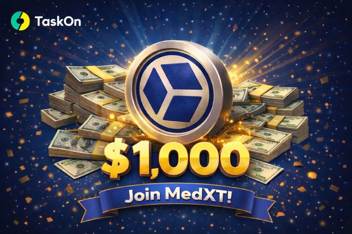 TaskOnCampaigns's tweet image. 🤑 Join the MedXT @MedxtAI TaskOn now!

⏰ Duration: Live now until Jan.31

🎁Rewards: 1K+USDT Don’t miss this chance!

👉Join here: taskon.xyz/quest/770253517
