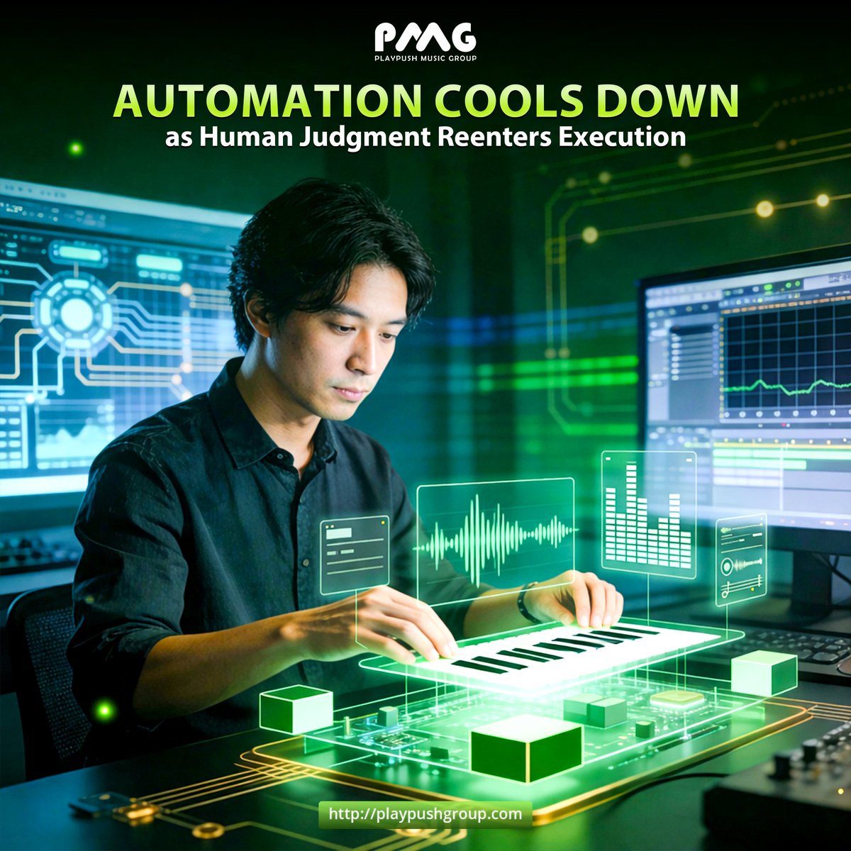 PlayPush_Music's tweet photo. As Automation Slows, Human Judgment Regains Importance
Technology supports judgment decides.
β
Less reliance on presets
β
More human validation
β
Better alignment with music
π https://t.co/ikVRC3VWac #MusicPromotion #HumanCuration #AIMusic #PromotionLogic #ContentAccuracy https://t.co/WkOOP8lFVn