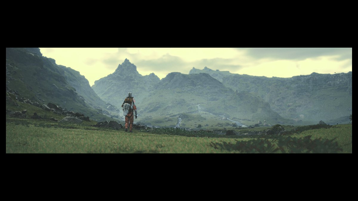 c'est vraiment trop bien comme jeu oh lala, je fais que marcher mais c'est trop bien 😸 #DeathStranding