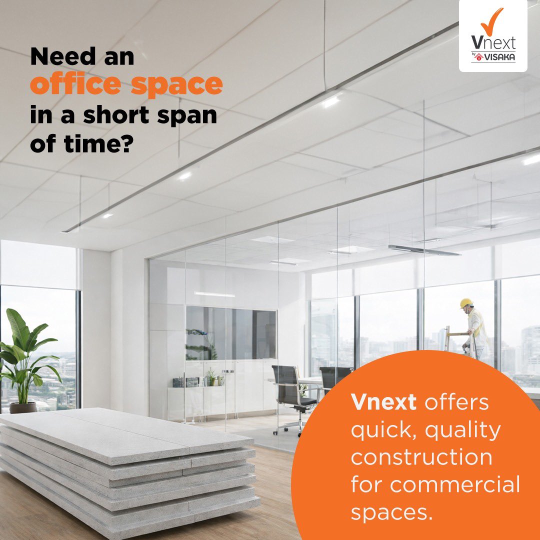 vnext_visaka's tweet photo. When time is limited, your workspace shouldnβt be. Vnext helps you build reliable commercial offices faster, without compromising on quality.
π Build smart. Build safe.
Know more: https://t.co/RA1CHBwOZ4
π Call us: 88867 86398
#ThinkRightChooseSmart #BuildWithVnext #TermiteProof #BuildingMaterials #WaterProof #FibreCementBoards #CommercialSpaces #OfficeInteriors #WorkspaceDesign #CorporateInteriors #weatherproof #weatherresistant #termiteresistant #VnextVsPlywood #SayNoToPlywood #SustainableBuilding #HomeDesign #ArchitectChoice #vnext #vnextbyvisaka