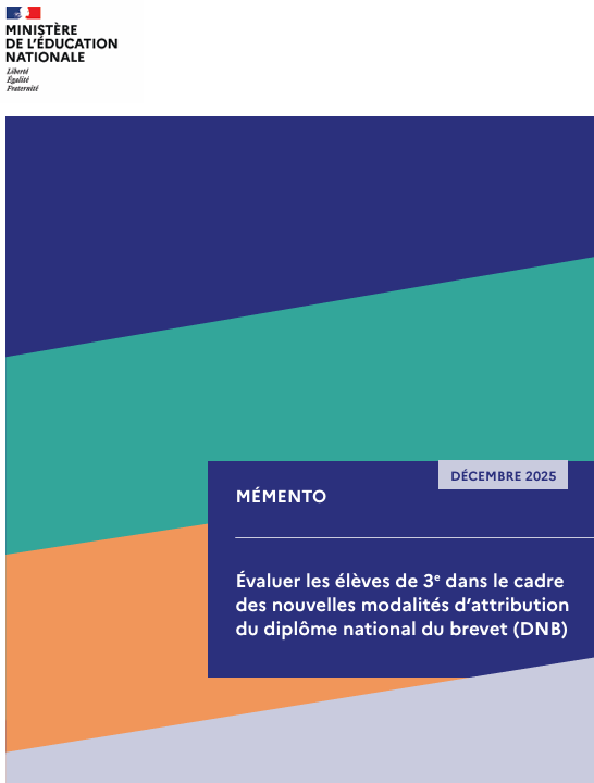 Evaluations notées des collégiens de 3e : que préconise le Ministère ? cafepedagogique.net/2026/01/22/eva…