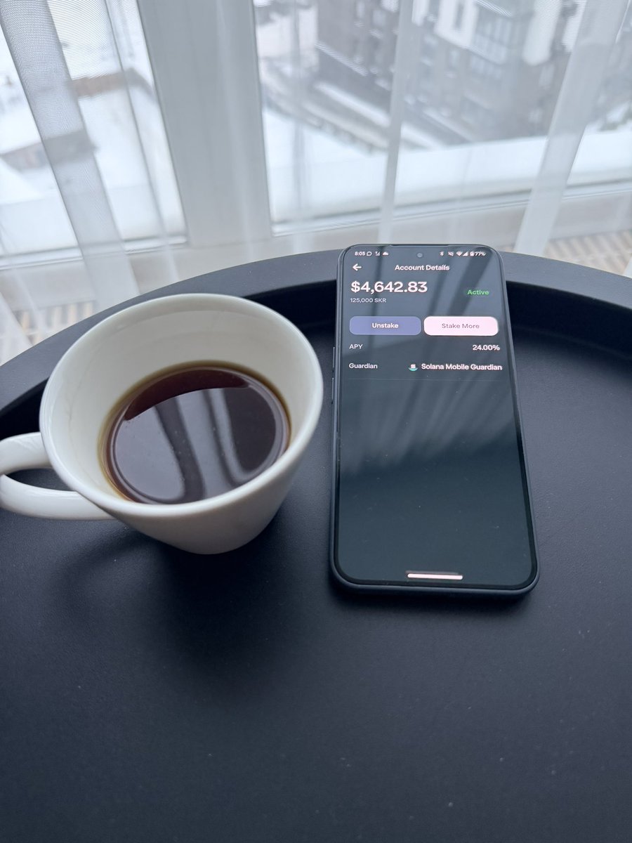 0xC00per's tweet photo. GM if you staked $SKR yesterday ☀️

SKR SZN waits for no one 👀📈