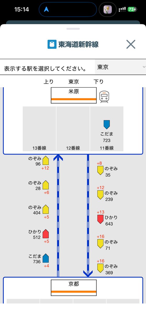 Post by Hidehisa Urakami（うらかみ） on X: のぞみ96号遅れ