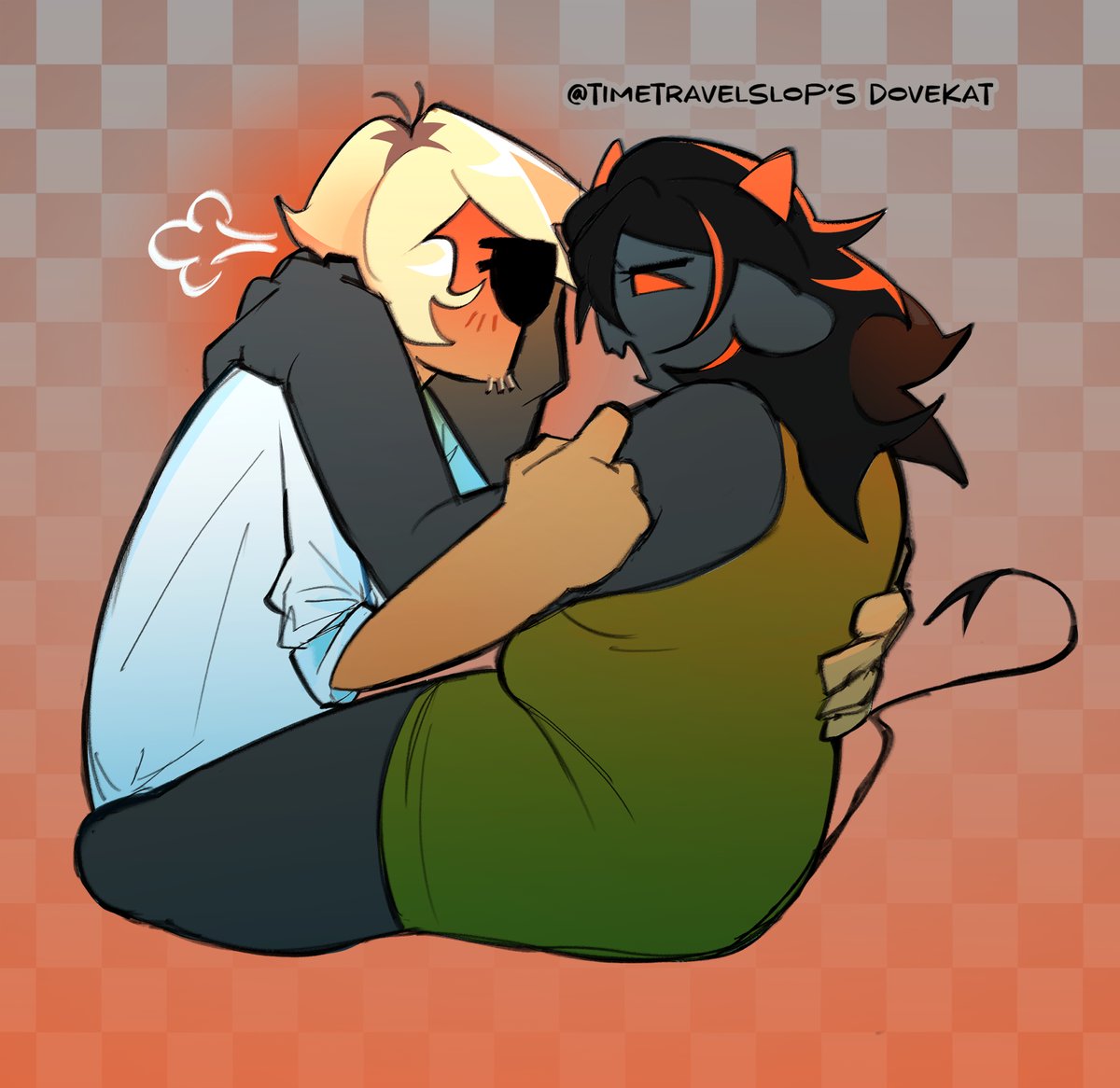 i have one left to do tomorrow but ughhsdh i love your davekat designs everyone, makes the experience of reading homestuck so much better #homestuck #davekat