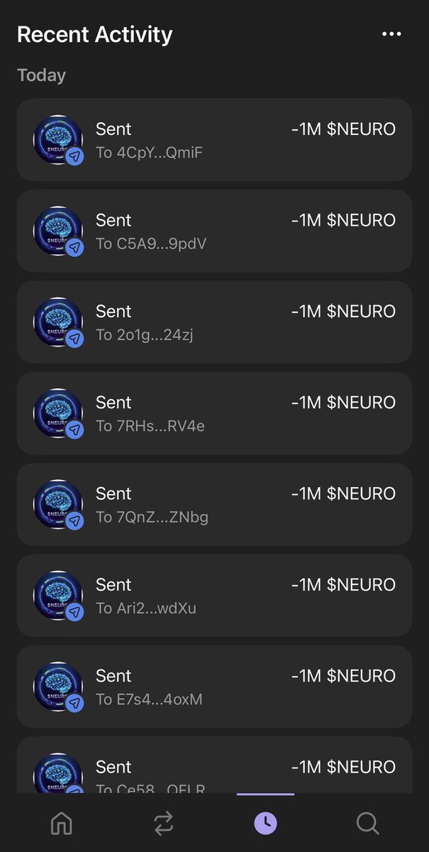 NEUROCOIN_X's tweet image. Don't ask why, Blessing randomly ⏳

Just drop your Solana $SOL address, Follow ✅ &amp;amp; RT ♻️
Every wallet gets 1,000,000 $NEURO

First 750 wallets
#SolanaAirdrop