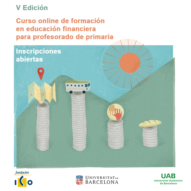 FundacionICO's tweet photo. Curso online de formación en educación financiera para profesorado de primaria. ¡Apúntate ya! ⬇️