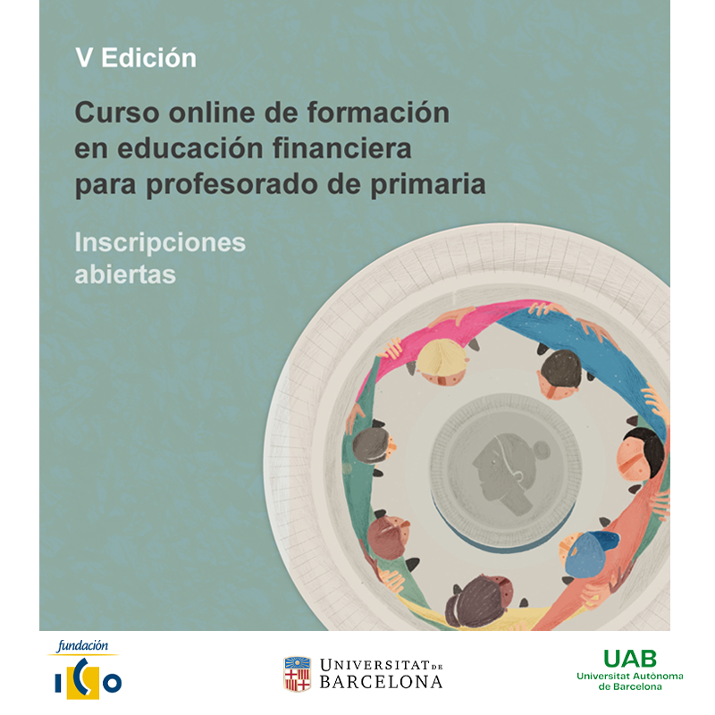 FundacionICO's tweet photo. Curso online de formación en educación financiera para profesorado de primaria. ¡Apúntate ya! ⬇️