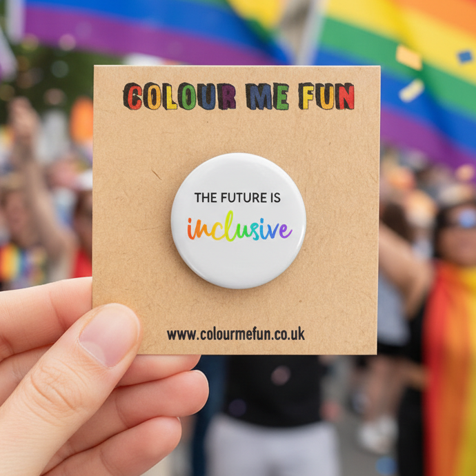 ColourMeFun's tweet photo. “The Future is Inclusive.”✨
My badge is a reminder that the world we’re building—online and offline—needs to make space for everyone. It might be small but it carries a big message.
If you feel the same way, grab your own on Etsy.💌
#InclusivityMatters https://t.co/6vING0QNZx
