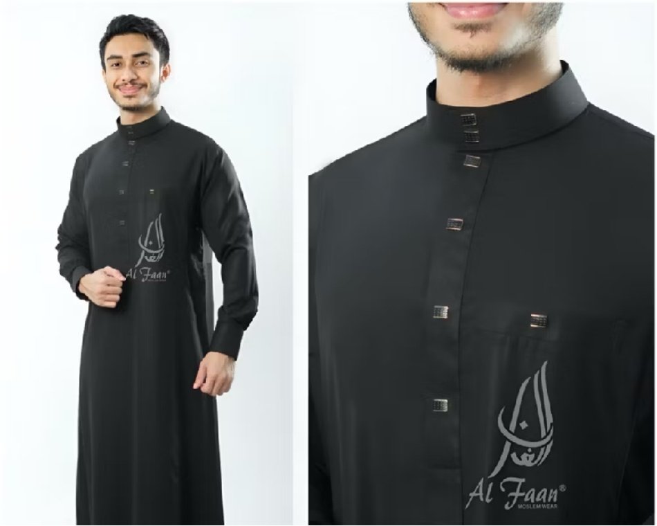 apiww123's tweet image. Gamis pria Al Faan warna hitam, desain simpel dengan kerah modern.
Nyaman dipakai ibadah, cocok sebentar lagi bulan ramadhan.

s.shopee.co.id/6KyOGCaDDK