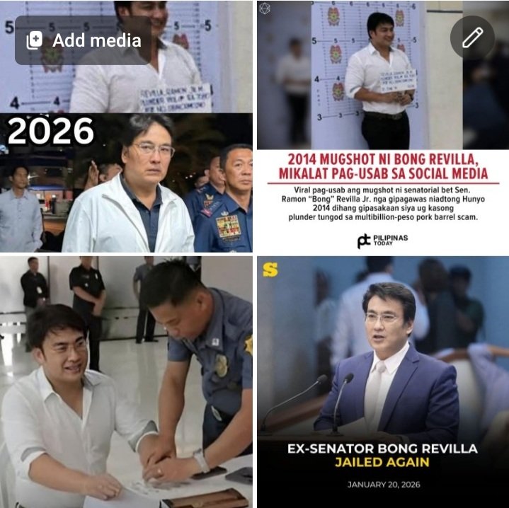 edmanugue's tweet image. PHILIPPINE EX-SENATOR BONG REVILLA MALVERSATION CASE

PNP released blurred mugshots of ex-senator Ramon Revilla Jr. after he surrendered following an arrest warrant against him over an alleged P92.8 million ghost flood control project in Pandi, Bulacan.
#MALVERSATION #GRAFT