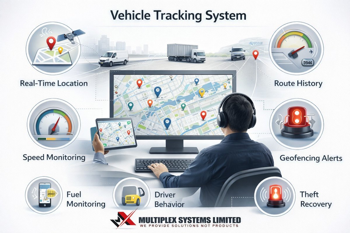 MultiplexSyste2's tweet photo. Knowing where your vehicle is at all times is no longer a luxury — it’s smart security.
With Multiplex Systems Limited Vehicle Tracking, monitor your vehicles in real time and improve safety.

https://t.co/QzJQVBR5Sm
 
#VehicleTracking #FleetSecurity https://t.co/oX1VaImTEM