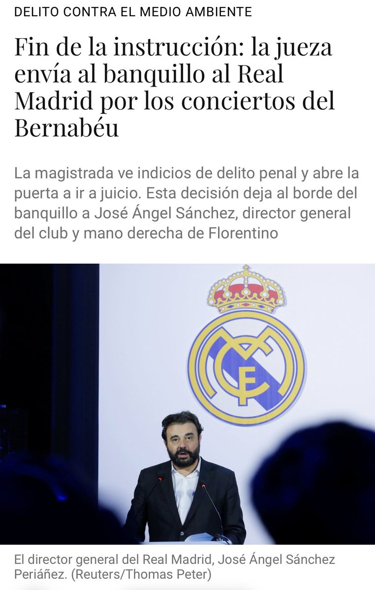Tanto hablar de Negreira y el que acaba en el  banquillo es el Real Madrid 

Pero no lo dinfundais, se enfada el Capo del Club Estado 🤫😏

Del🧾<a href="/elconfidencial/">El Confidencial</a>