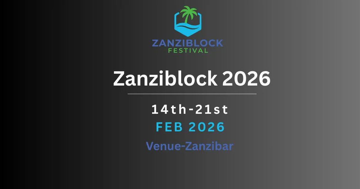 Olivia1492368's tweet photo. Zanziblock 2026 

📅 Feb 14–21, 2026
📍 Zanzibar Island

Why Attend?
• Learn where Blockchain is heading
• Meet people, building, not just talking
• Think clearly, away from the noise

#CoinpediaEvents #Blockchain #BlockchainEvent 
https://t.co/iUdYm1Dbgw https://t.co/oO8JkfbGUt